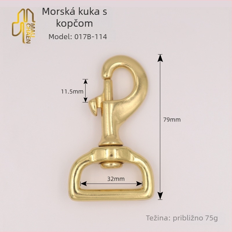 Kuka od mesinga — Model 0172B-017B; Marka Shanghai Maoquan; za pseći pojas i prtljagu