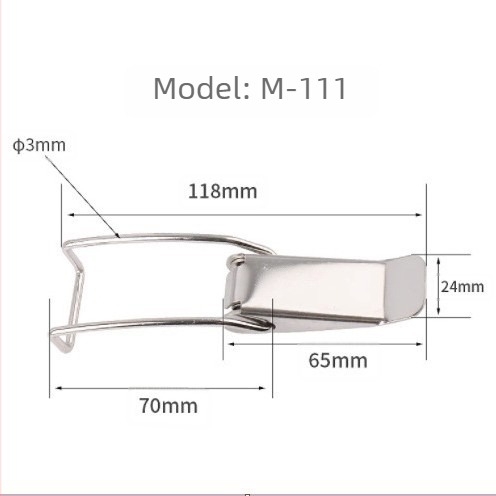 Flat Mouth Lock za flight case – nehrđajući čelična opružna kopča | modeli M111–M115 | Marka Magnesium Xun
