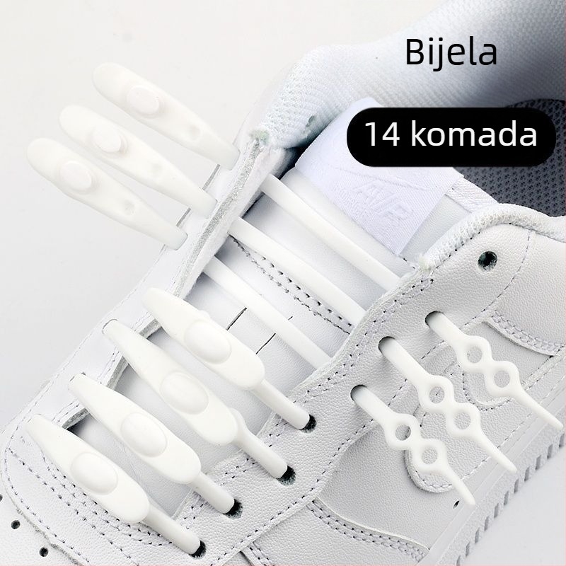 Kuka za vezanje bez vezivanja za slip-on cipele, silikon-elastični, unisex, za platnene cipele, proljeće