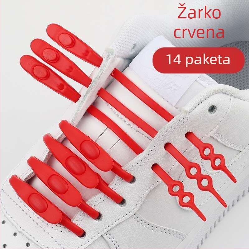Kuka za vezanje bez vezivanja za slip-on cipele, silikon-elastični, unisex, za platnene cipele, proljeće