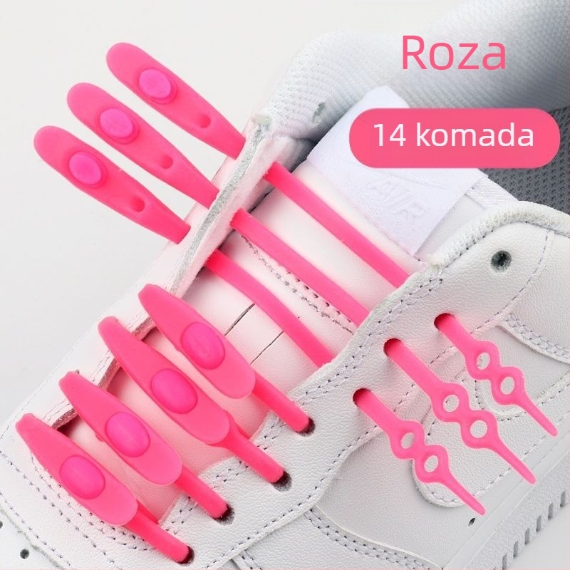 Kuka za vezanje bez vezivanja za slip-on cipele, silikon-elastični, unisex, za platnene cipele, proljeće