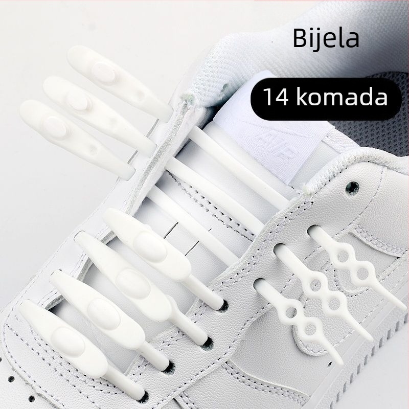 Kuka za vezanje bez vezivanja za slip-on cipele, silikon-elastični, unisex, za platnene cipele, proljeće
