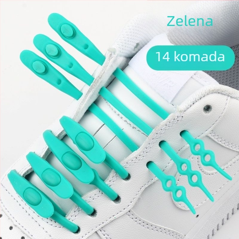 Kuka za vezanje bez vezivanja za slip-on cipele, silikon-elastični, unisex, za platnene cipele, proljeće