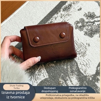 Novčanik za kovanice, gradski minimalistički stil, vodootporan PU materijal, PU podstava