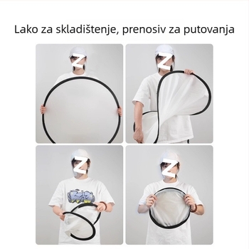 Panel difuznog svjetla za fotografiju — sklopivi, prijenosni, magnezijev spoj, difuzni panel, studijski nosač