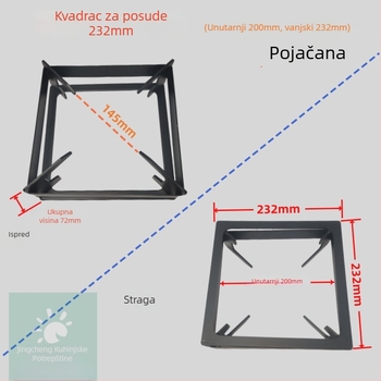 Držač za lonce za plinski štednjak - protuklizna mreža, dodatak za držanje lonaca, model: Gas stove pot holder