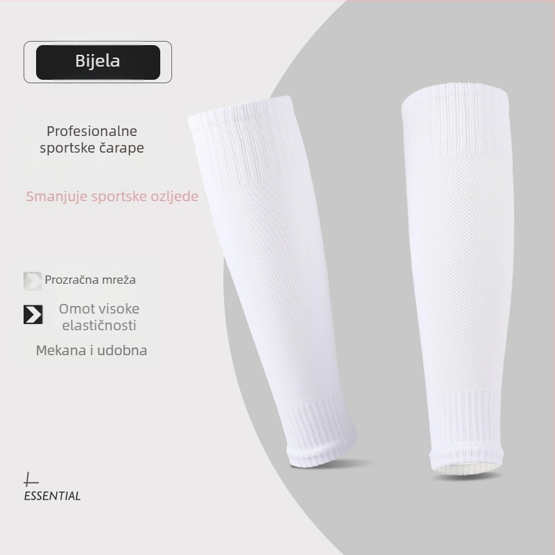 Štitnici za listove u setu čarapa za nogomet, muški, dugačke kompresijske čarape, najlon, zaštita donjeg dijela noge
