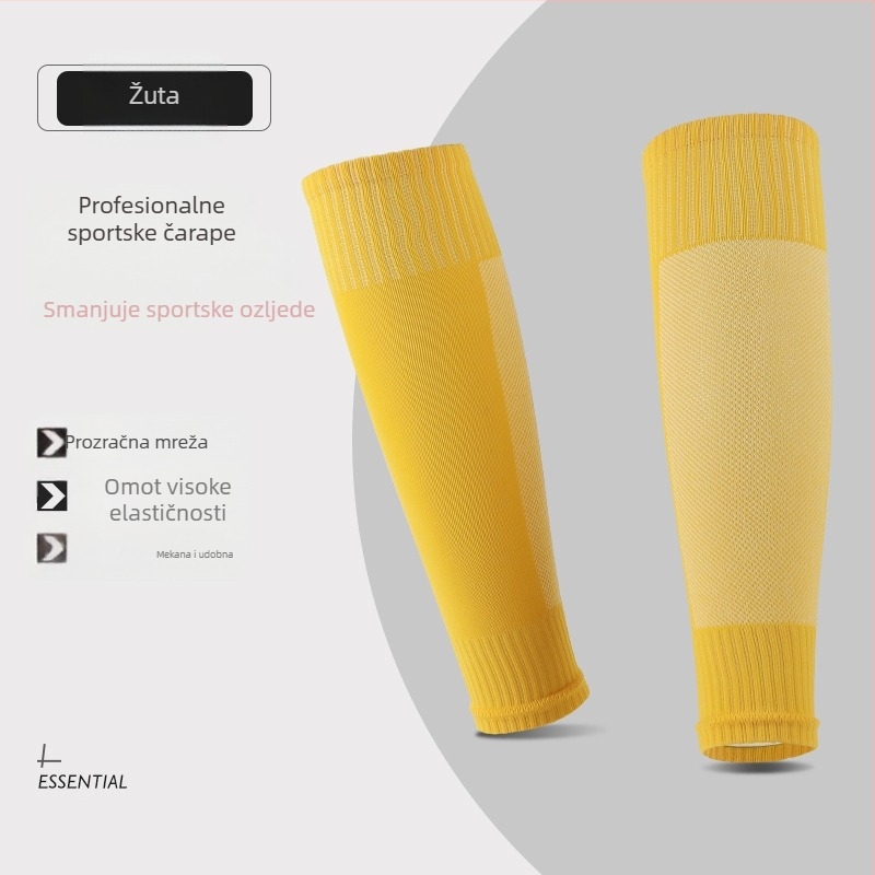 Štitnici za listove u setu čarapa za nogomet, muški, dugačke kompresijske čarape, najlon, zaštita donjeg dijela noge