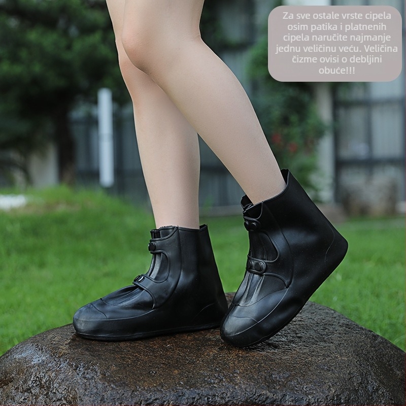 Pokriće za cipele za kišu za muškarce, vodootporni, protuklizni, PVC