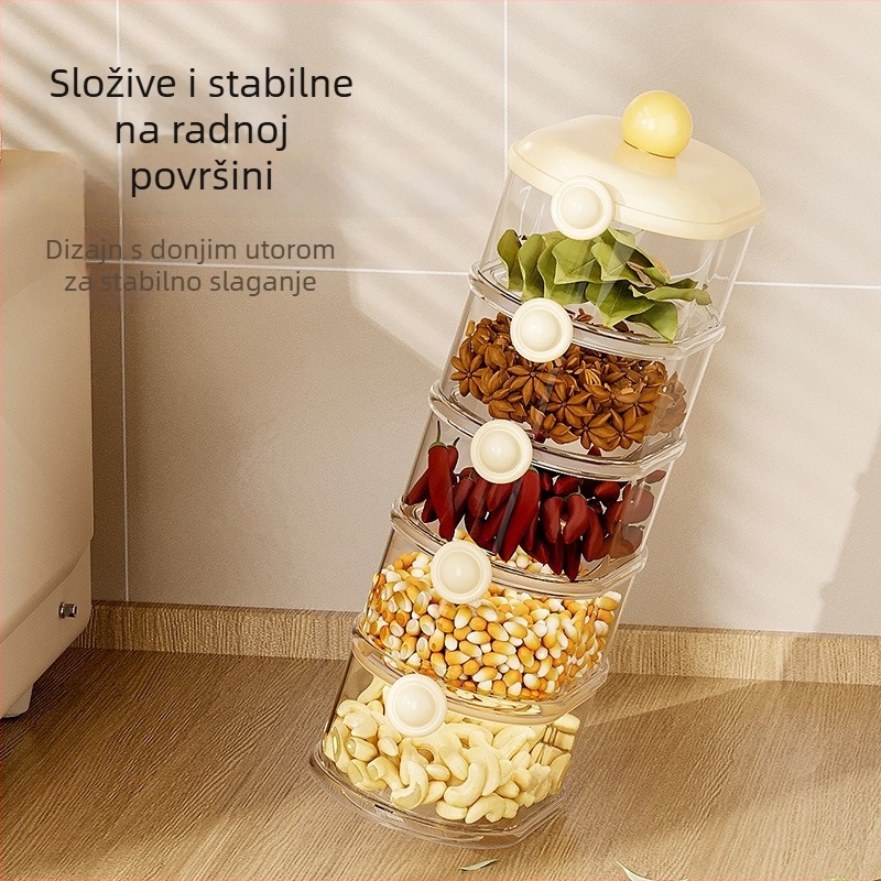Kutija za začine, prehrambene klase, ovalni oblik, plastična, kapacitet do 300 ml
