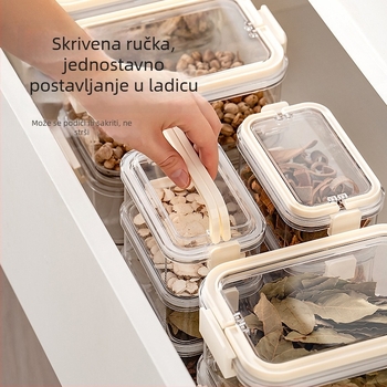 Pravokutna plastična kutija za hranu s brtvom, 1–2 L, set od 24 komada, minimalistički dizajn