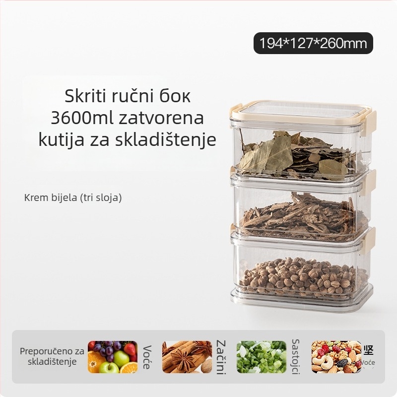 Pravokutna plastična kutija za hranu s brtvom, 1–2 L, set od 24 komada, minimalistički dizajn