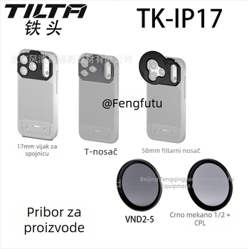 Tilta proširenje nosača objektiva za kućište mobitela — kompatibilno s iPhone 17 Pro / Pro Max; univerzalni model; nosivost do 2 kg