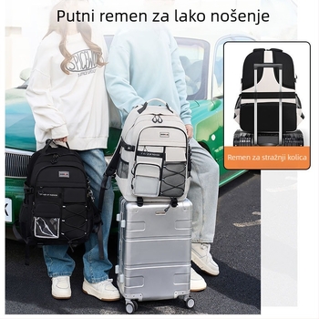Školski ruksak za učenike od osnovne do srednje škole, velik kapacitet, lagan, prozračan, zaštita kralježnice, ergonomski stražnji panel