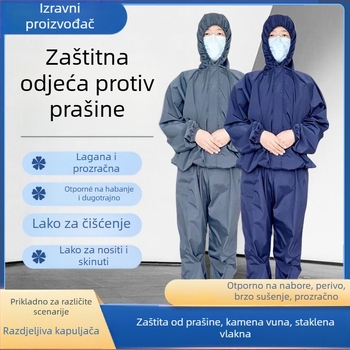 Yao qing podijeljeni kapuljačasti radni kombinezon, poliester, pogodan za gradilišta, tvornice, uzgojne farme i održavanje