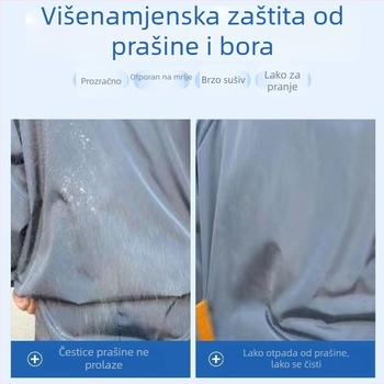 Yao qing podijeljeni kapuljačasti radni kombinezon, poliester, pogodan za gradilišta, tvornice, uzgojne farme i održavanje
