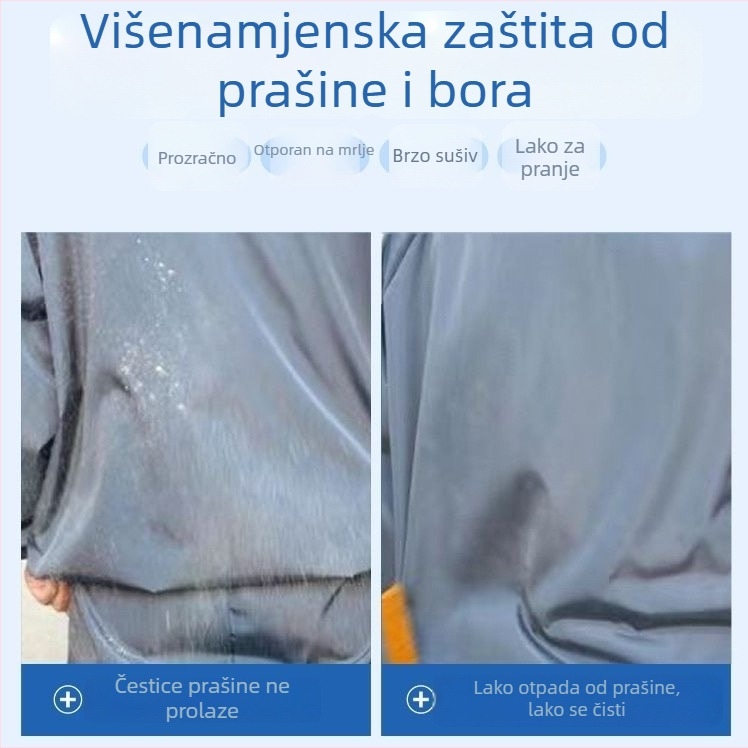Yao qing podijeljeni kapuljačasti radni kombinezon, poliester, pogodan za gradilišta, tvornice, uzgojne farme i održavanje