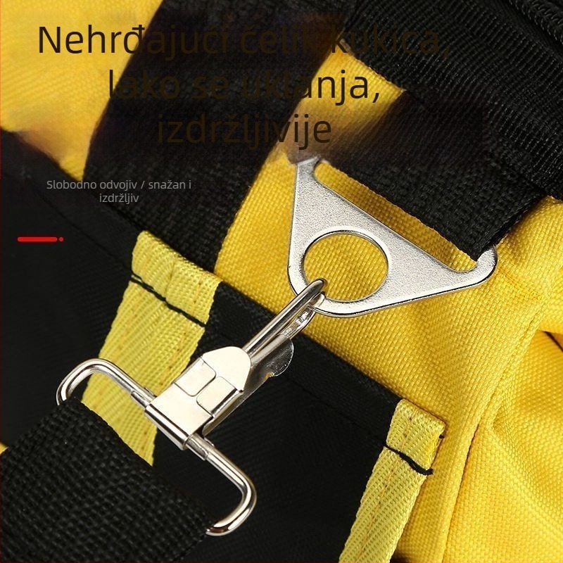 Torba za alat električara, otporna na habanje, platnena, ekstra debela i izdržljiva, prijenosna za gradilište, vodootporna, velika kapaciteta