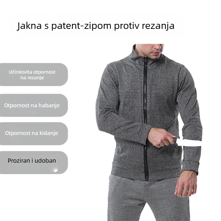 Yu Yu Jakna otporna na rezanje, split dizajn, PE materijal, težina 0,4–0,45 kg, za sigurnost u preradi stakla i metala