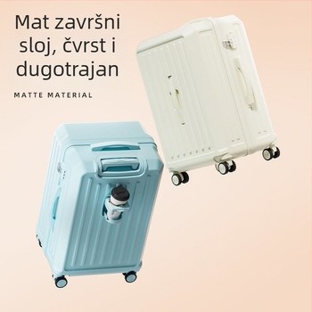 Studentski višenamjenski kovčeg sa zatvaračem, karbonsko tijelo, proširivo odjeljak, univerzalni kotačići, lokot