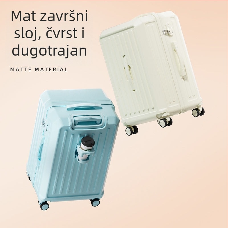 Studentski višenamjenski kovčeg sa zatvaračem, karbonsko tijelo, proširivo odjeljak, univerzalni kotačići, lokot