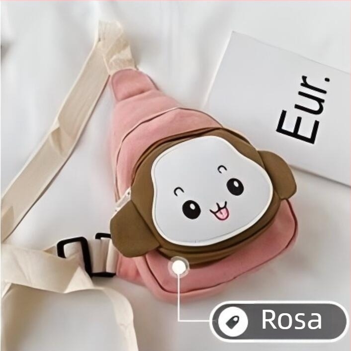 Dječja torba preko ramena od platna, lagana, s životinjskim uzorkom, za vrtić, proljeće 2025