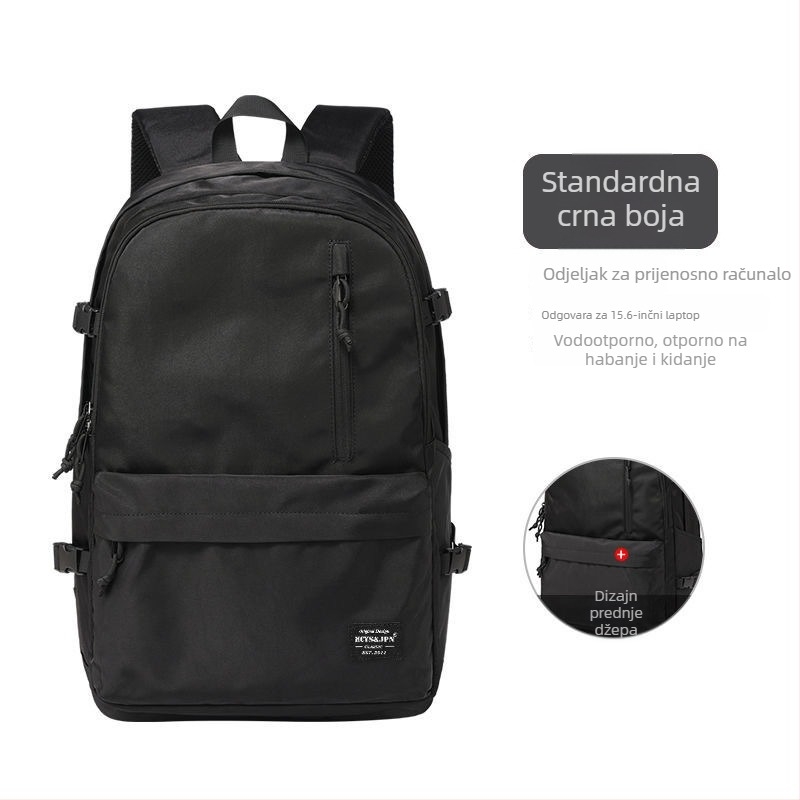 Ruksak u korejskom stilu, unisex, 20–35L, vodootporan, poliester, pogodan za 16-inčni laptop, naramenice s jastučićem zraka