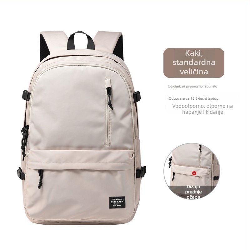 Ruksak u korejskom stilu, unisex, 20–35L, vodootporan, poliester, pogodan za 16-inčni laptop, naramenice s jastučićem zraka