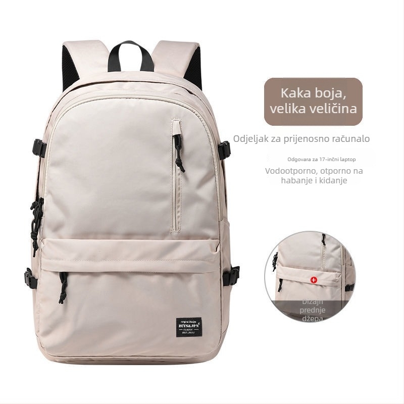 Ruksak u korejskom stilu, unisex, 20–35L, vodootporan, poliester, pogodan za 16-inčni laptop, naramenice s jastučićem zraka