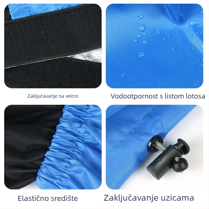 Snežne gaiters za planinarenje: vodootporne i prozračne, tople, otporne na habanje, izrađene od poliesterskih vlakana