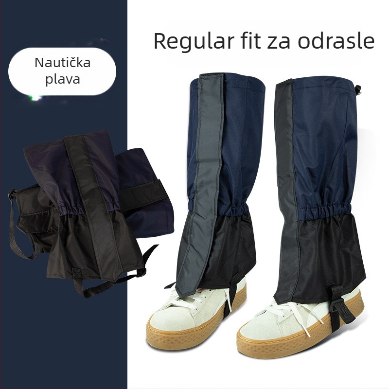 Snežne gaiters za planinarenje: vodootporne i prozračne, tople, otporne na habanje, izrađene od poliesterskih vlakana