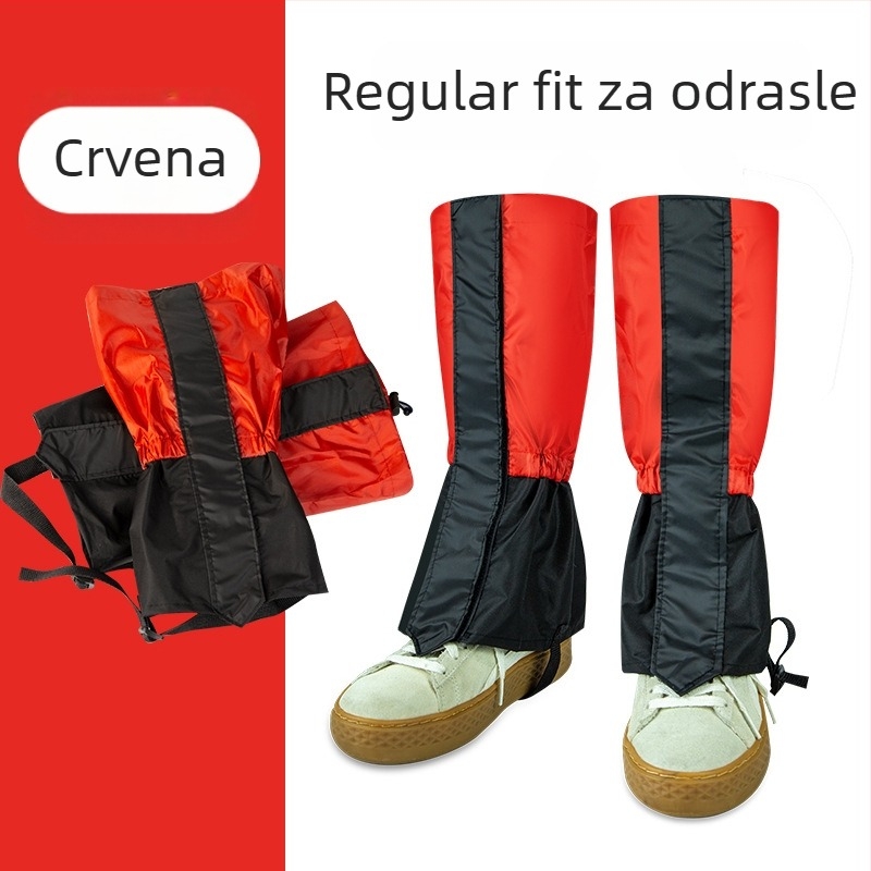 Snežne gaiters za planinarenje: vodootporne i prozračne, tople, otporne na habanje, izrađene od poliesterskih vlakana