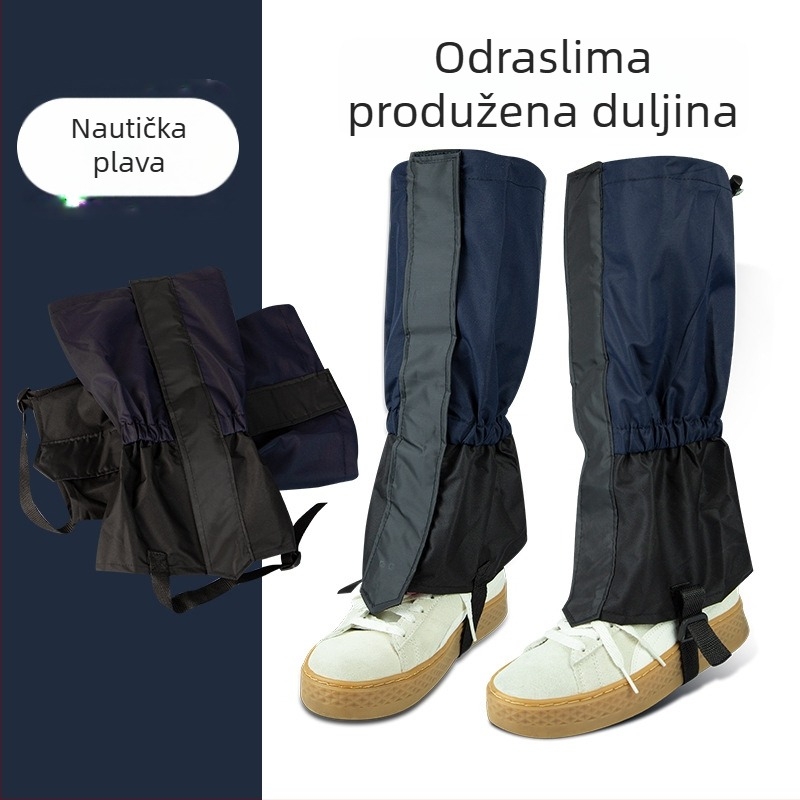 Snežne gaiters za planinarenje: vodootporne i prozračne, tople, otporne na habanje, izrađene od poliesterskih vlakana