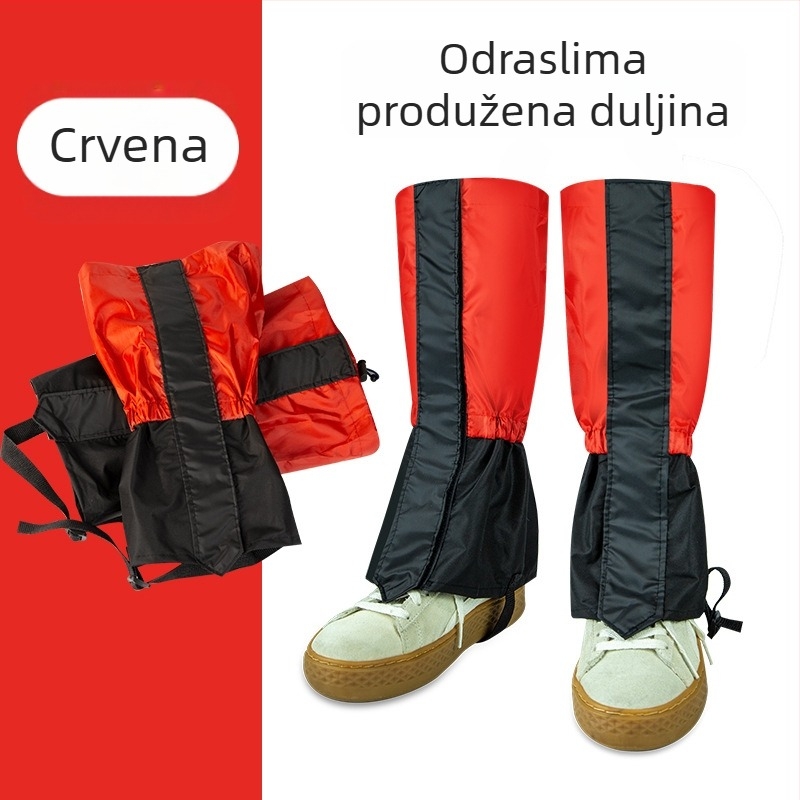 Snežne gaiters za planinarenje: vodootporne i prozračne, tople, otporne na habanje, izrađene od poliesterskih vlakana