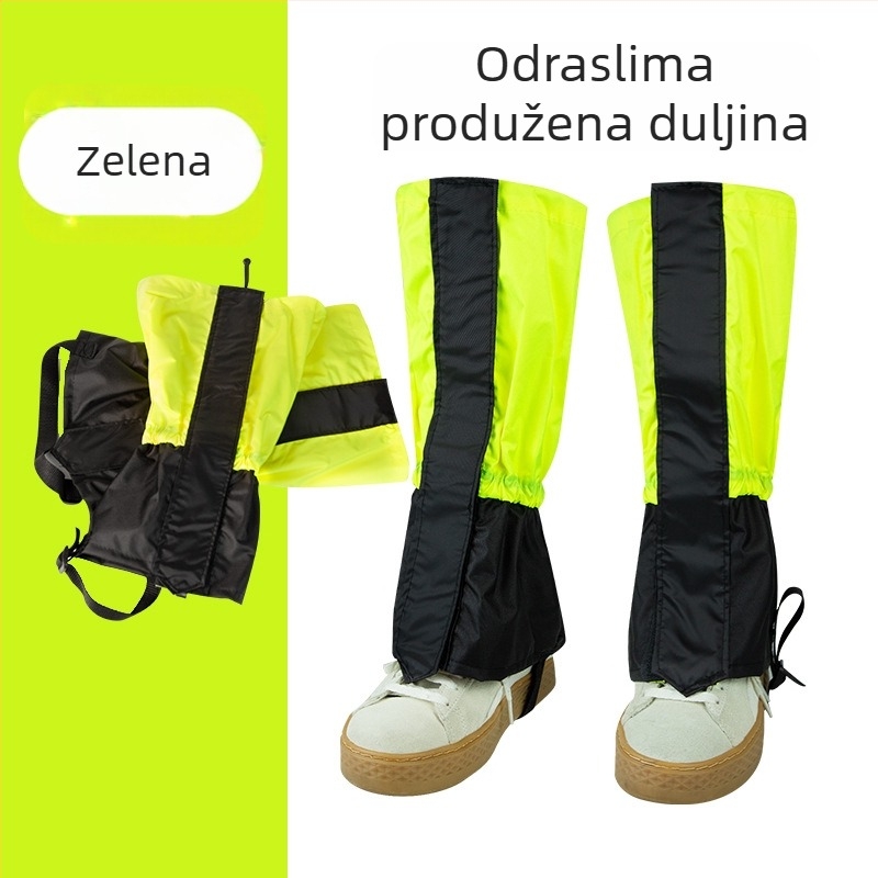 Snežne gaiters za planinarenje: vodootporne i prozračne, tople, otporne na habanje, izrađene od poliesterskih vlakana