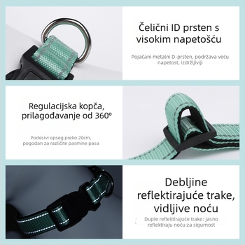 Ogrlica za psa s Airtag zaštitnim kućištem i GPS tražilicom, Fb105, 240mAh, 100 g, najlon, praćenje i alarma