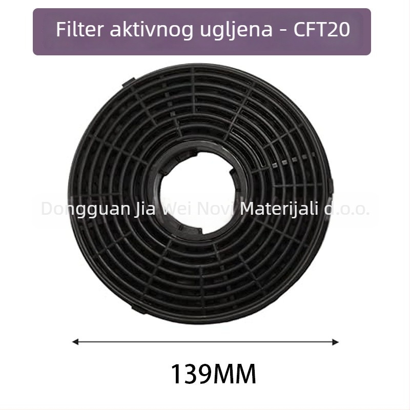 Filter aktivnog ugljika za kuhinjsku napa – ugrađeni način instalacije, tip proizvoda: element filtera za ulje, model Activated carbon filter, težina 80–175 g, izlazak na tržište 2025