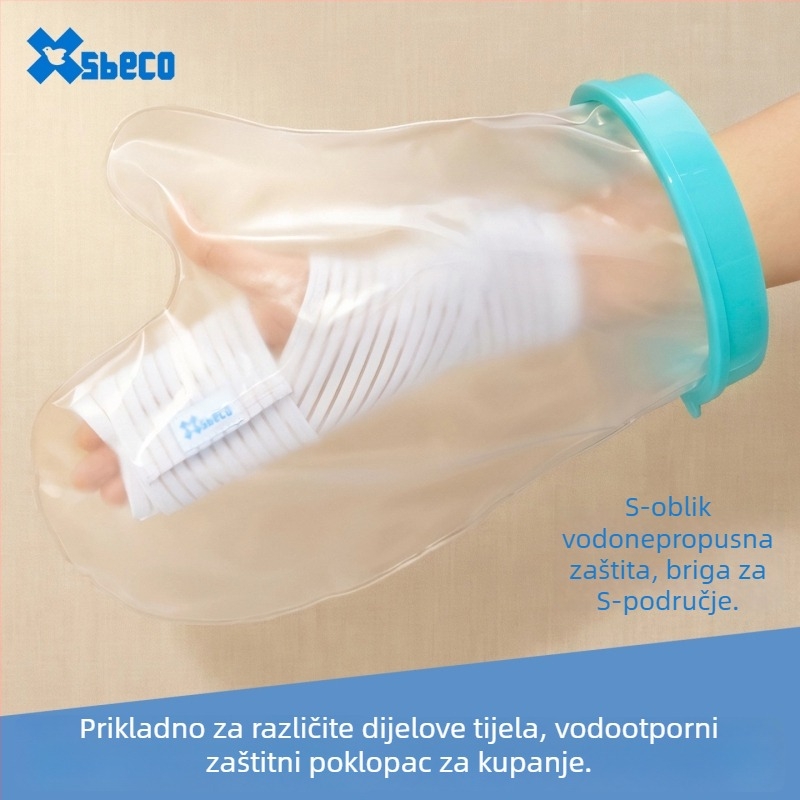Fraktura vodootporna zaštita za kupanje – zaštita rana na rukama, nogama, listu i gležnju; PVC/PP sa silikon gelom; 0.3 kg; za kupanje/tuš/kućnu upotrebu