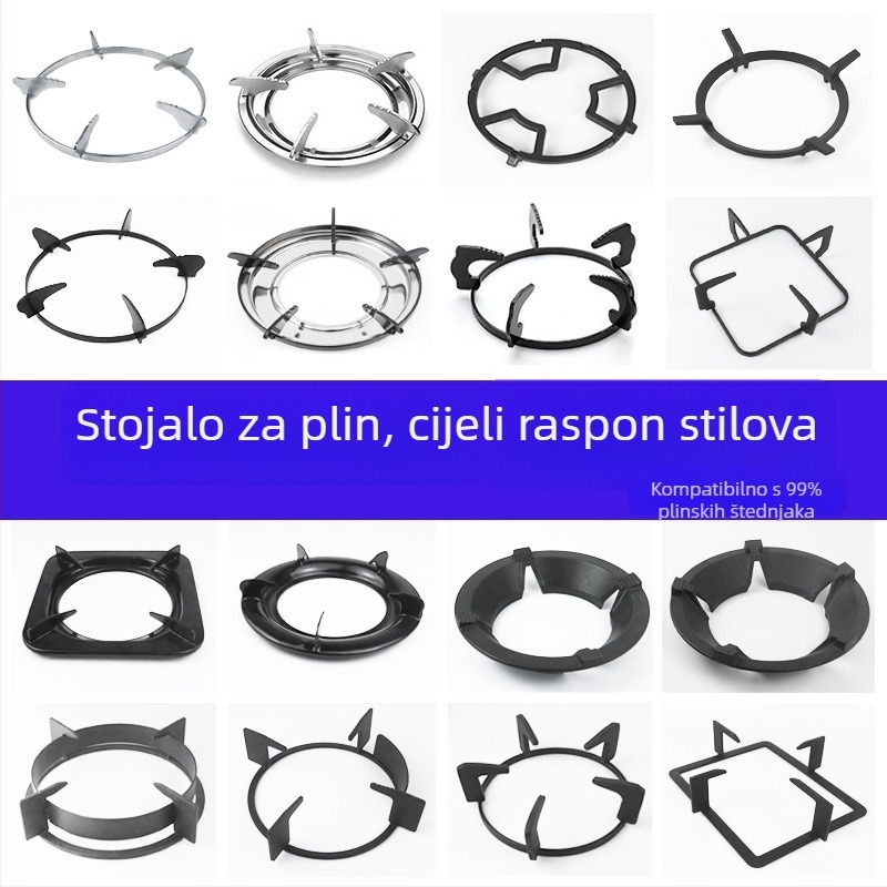 Držač za plinsku ploču – stolni jednodijelni dizajn, ručna ugradnja, opći model, težina oko 0,4 kg