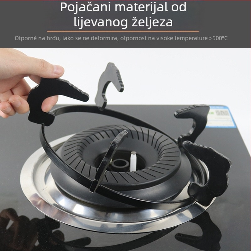 Držač za plinsku ploču – stolni jednodijelni dizajn, ručna ugradnja, opći model, težina oko 0,4 kg