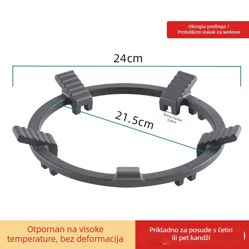 Držač za plinsku ploču – stolni jednodijelni dizajn, ručna ugradnja, opći model, težina oko 0,4 kg