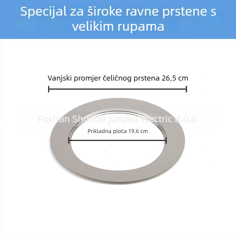 Junyao JDGQ nehrđajući čelik prsten ravne površine za elektromagnetne ploče — dodatak za lonac