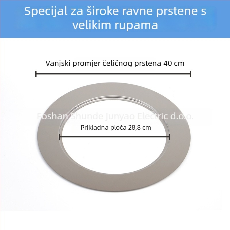 Junyao JDGQ nehrđajući čelik prsten ravne površine za elektromagnetne ploče — dodatak za lonac