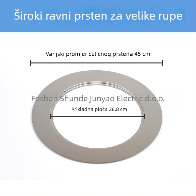Junyao JDGQ nehrđajući čelik prsten ravne površine za elektromagnetne ploče — dodatak za lonac