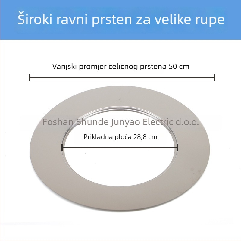 Junyao JDGQ nehrđajući čelik prsten ravne površine za elektromagnetne ploče — dodatak za lonac