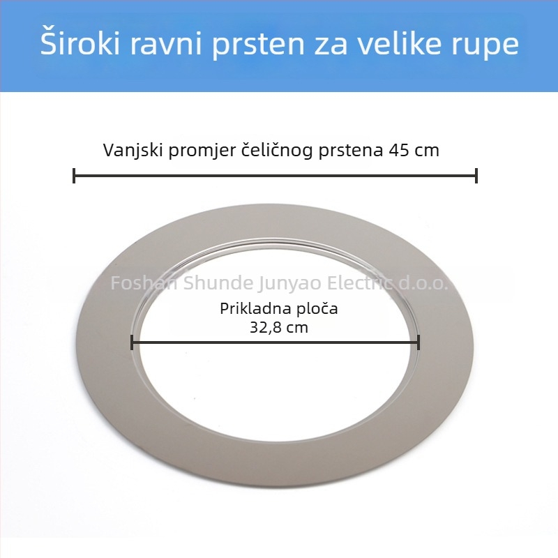 Junyao JDGQ nehrđajući čelik prsten ravne površine za elektromagnetne ploče — dodatak za lonac