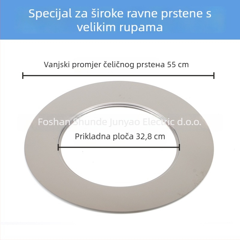 Junyao JDGQ nehrđajući čelik prsten ravne površine za elektromagnetne ploče — dodatak za lonac