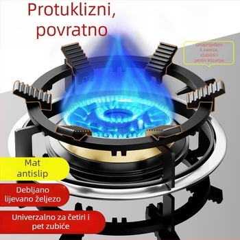 Držač za lonce za plinsku kuhinju, univerzalan, pogodan za mliječne lonce i manje lonce, dizajn s četiri ili pet nogica, montiranje s dna, neto težina 780 g
