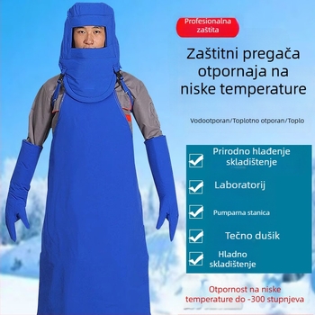 Apron otporan na tekući dušik, Thinsulate pamuka, za skladištenje na niskim temperaturama i LNG punionica, 1 kg