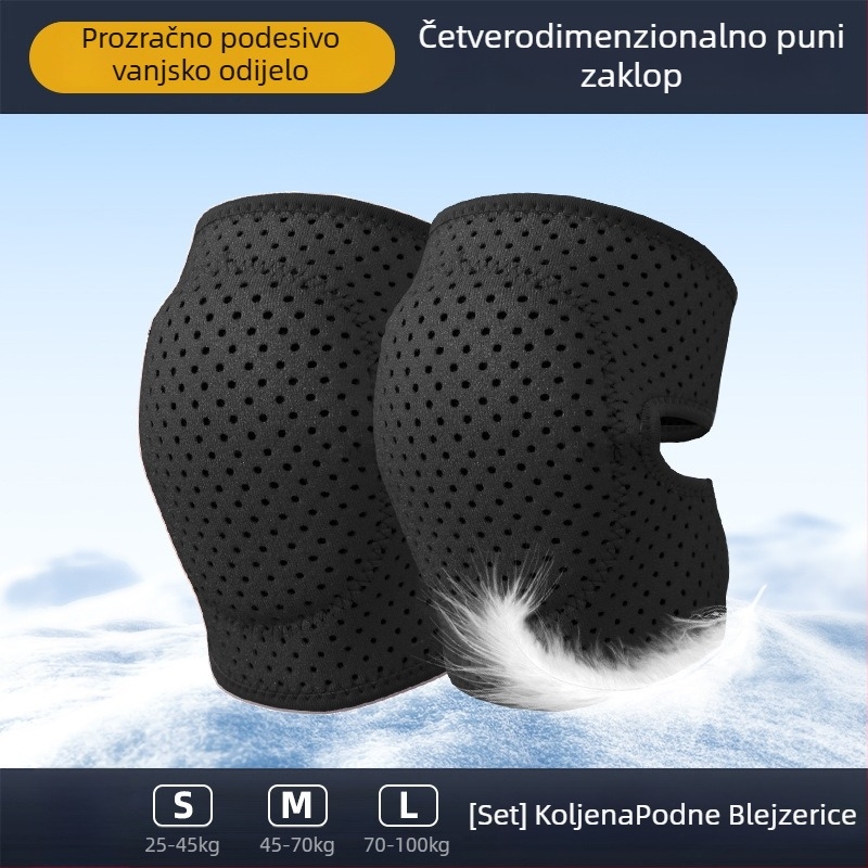Dječji zaštitni set za skijanje: zaštita kuka i koljena, unutarnje zaštitne hlače za skijanje i snowboard, zaštita za rolanje i klizanje zimi
